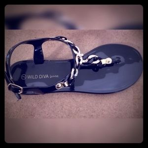 Wild Diva Lounge Chain Sandals